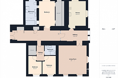 Центральная Любляна 5+ комнатная квартира: 26