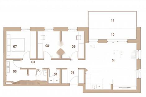 4-комнатная квартира в центральной части города: 1