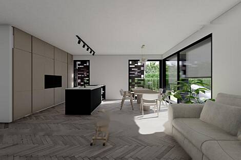 Квартира с четырьмя комнатами, совсем новая.: 5