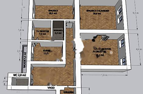 Четырехкомнатная квартира в центре города: 14