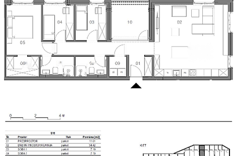 Новая квартира с четырьмя комнатами в залоге: 6
