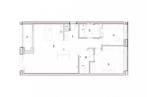 Трёхкомнатная квартира в районе Бежиград.: 19