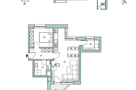 Двухкомнатная квартира в Новой Надгорице: 14
