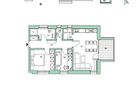 Трехкомнатная квартира в Надгорице: 13