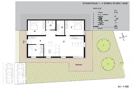 Квартира с четырьмя комнатами в поселке Новые Сечовля.: 24