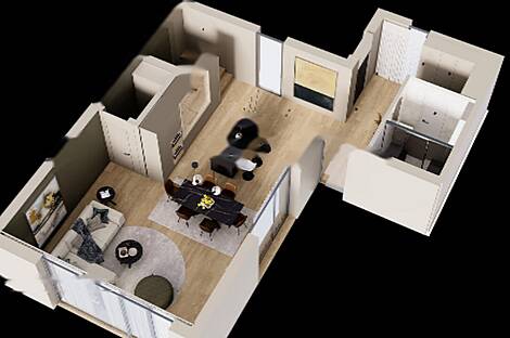 Дом с террасой в районе Ново Шмартно под Шмарно Горо в Любляне.: 6