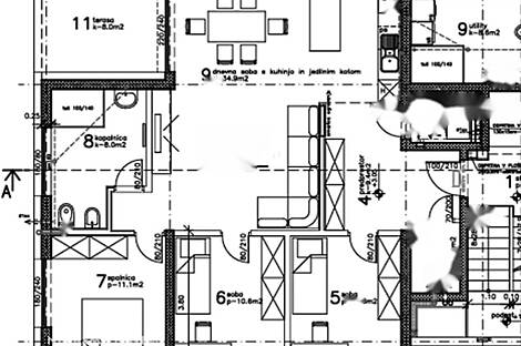 Четырехкомнатная квартира Долги Мост: 2