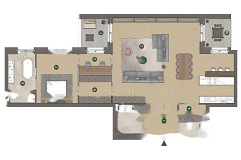 Квартира с двумя комнатами в центральной части города.: 13