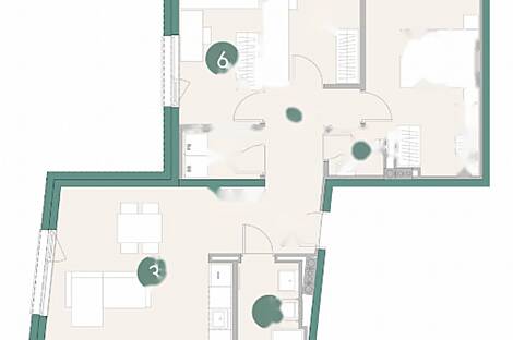 Четырехкомнатная квартира в Дравлье: 8