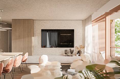 Четырехкомнатная квартира расположена в районе Бежиград.: 1