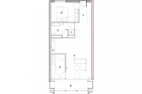 Трёхкомнатная квартира в Бежиграде: 16