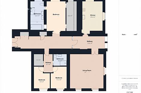 Пятикомнатная или более квартира в центре Любляны: 26