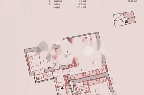 Четырехкомнатная квартира в центре Любляны.: 8