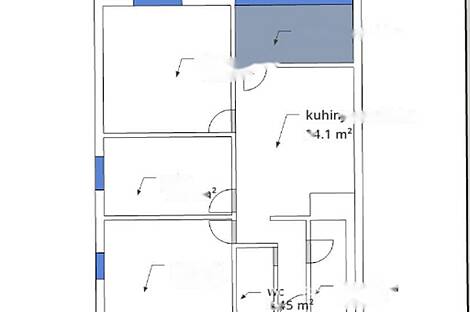 Трёхкомнатная квартира в Новом БС 3.: 13