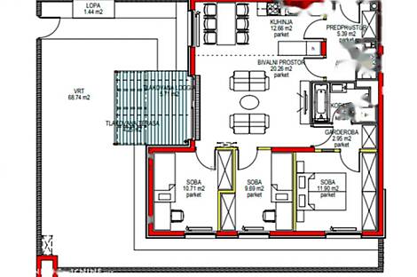 Квартира с четырьмя комнатами в районе Зеленая Яма: 15