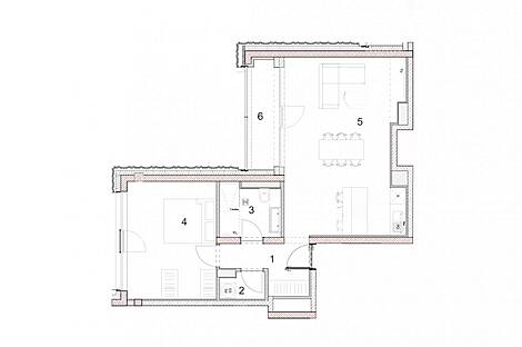 Двухкомнатная квартира в районе Бежиград: 19