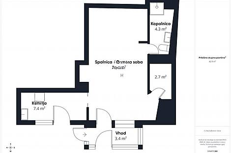 1-комнатная квартира Новая Шишка: 14