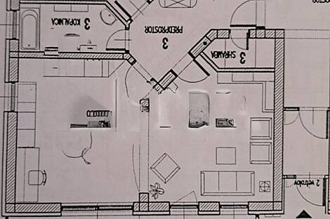 Апартаменты с тремя комнатами Долги мост: 3