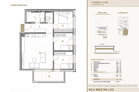Четырехкомнатная квартира в районе Трново.: 5