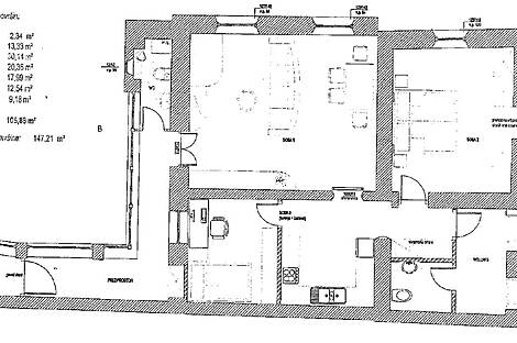 Жилье с тремя комнатами в Старой Любляне: 18