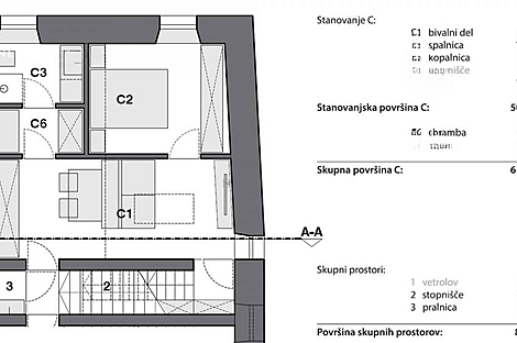 Квартира с тремя комнатами в Копере: 13