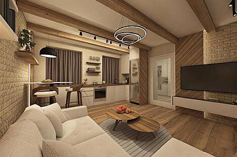 Сежана: современная квартира с одной спальней: 1