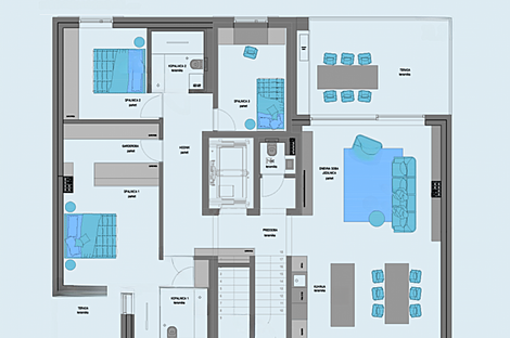 Пентхаус с четырьмя комнатами в Изола: 9