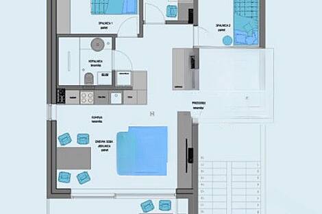 Квартира с тремя комнатами на Изола: 7