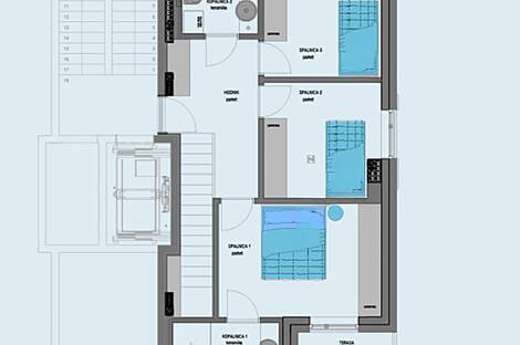 Дуплекс-квартира с четырьмя комнатами в Изоле: 10