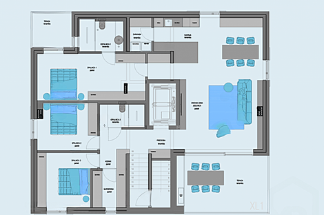 Пентхаус с четырьмя комнатами Изола: 8