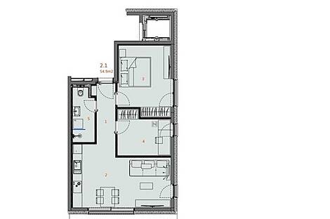 Квартира с тремя комнатами в Бежиграде: 9