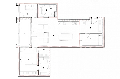Квартира с тремя комнатами в районе Бежиград: 19