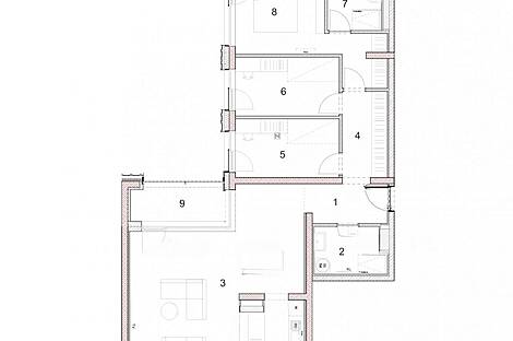 Четырёхкомнатная квартира в Бежиграде: 11