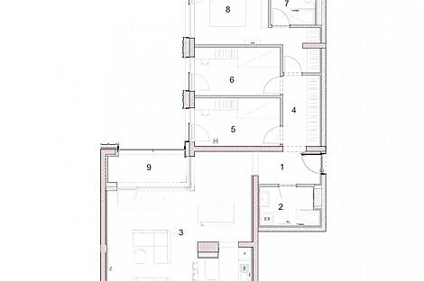 Четырехкомнатная квартира, Любляна: 12