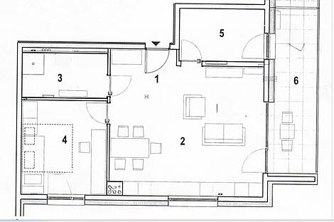 2,5-комнатная квартира в Бежиграде: 2