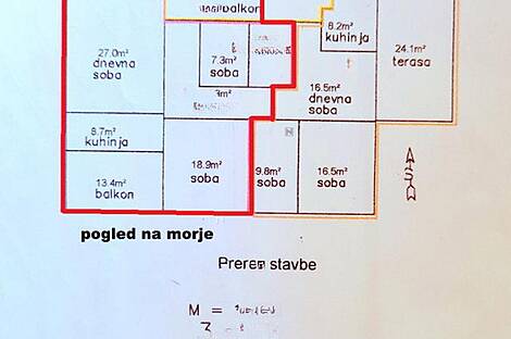 Квартира с тремя комнатами в Портороже: 21