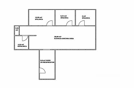 Просторная четырёхкомнатная квартира в центре города Копер: 10