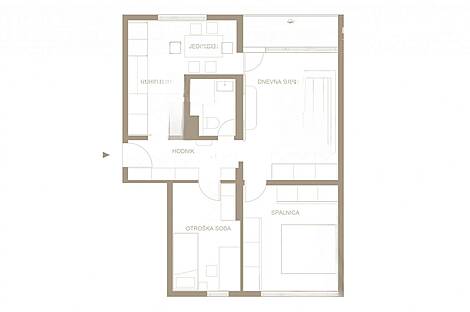 Трехкомнатная квартира Новая Шишка: 4