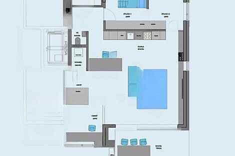 Изола: светлая квартира с домом и атриумом: 15