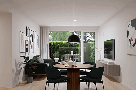 Двухкомнатная квартира в Новая Любляна, район Бежиград: 1