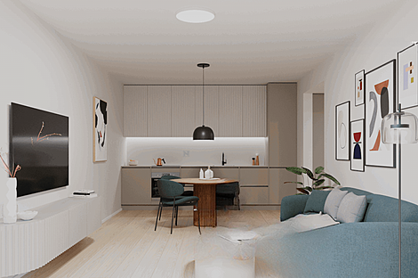 Двухкомнатная квартира в Новая Любляна, район Бежиград: 2