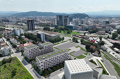 Двухкомнатная квартира в Новая Любляна, район Бежиград: 9