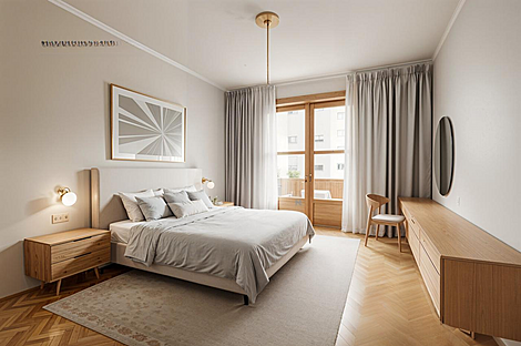 Квартира в центре на 3.5 комнаты, совершенно новая.: 3