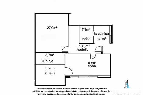 Квартира с тремя комнатами в Портороже: 9