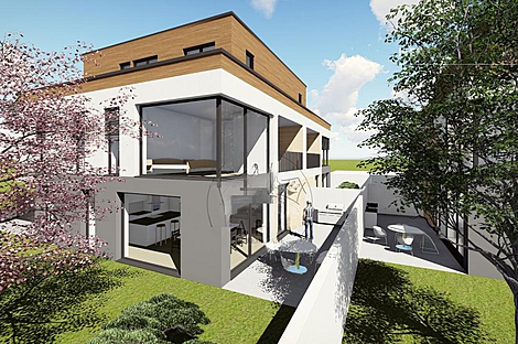 Новый двусемейный дом в районе Дравле Объект Б: 7