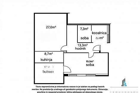 Трехкомнатная квартира в Ново Порторож: 9